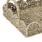Household Essentials 14" Seagrass Tray with Scalloped Edge